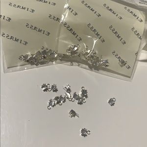 Silver rhinestone chain connectors for 2.5-3…